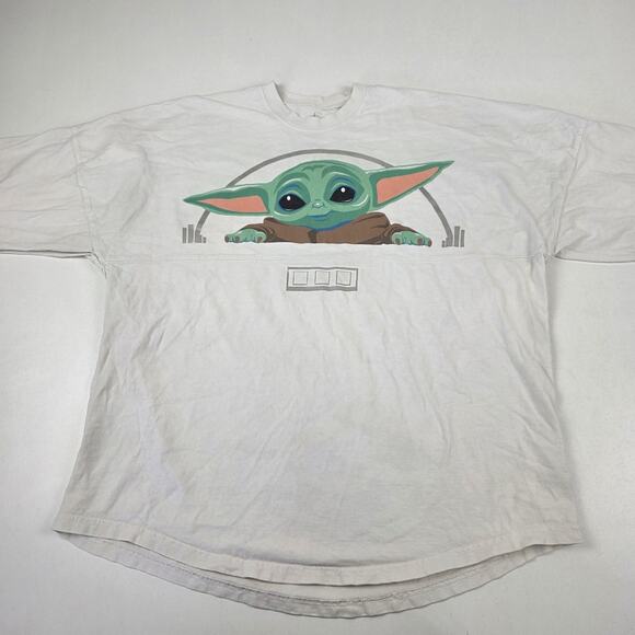 Star Wars Spirit Jersey Shirt Mens Large The Mandalorian Grogu Bounty Disney - Picture 2 of 12